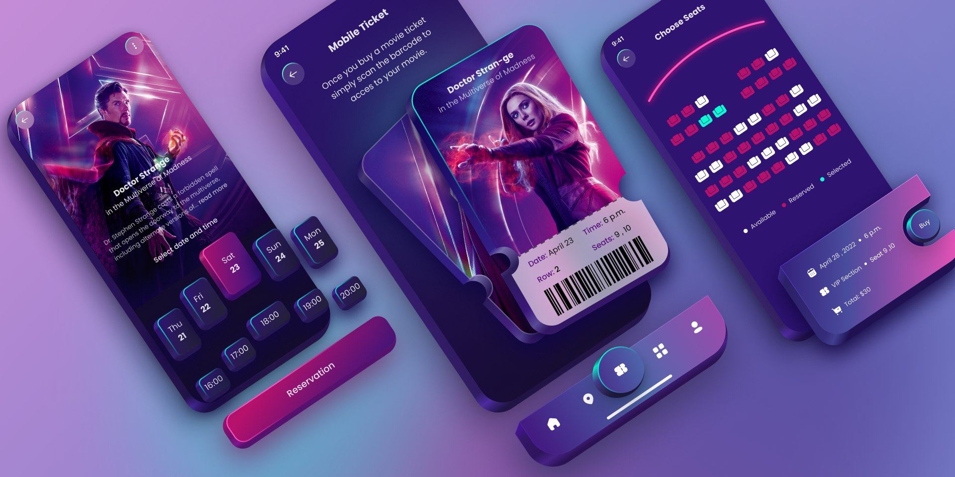 Movie Ticket Booking App Design (Community)
